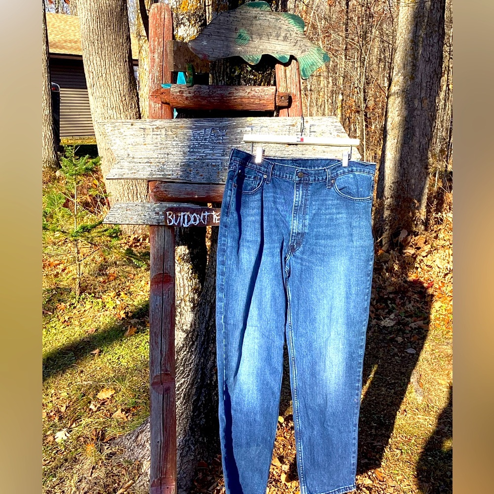 👖 Levi's 550 Jeans 40 x 30 Dark Blue 🆔 O 3